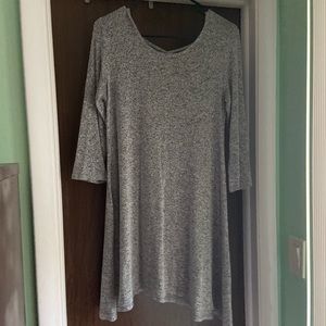 ‼️MUST GO‼️ Heather Grey 3/4 sleeve swing dress